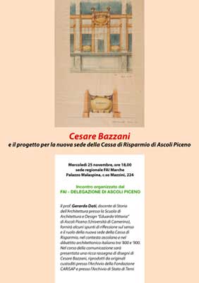 "Cesare Bazzani e il progetto per la nuova sede della Cassa di Risparmio di Ascoli Piceno"