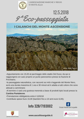 9° Eco-passeggiata - I calanchi del Monte Ascensione