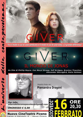  Proiezione del film - THE GIVER   - Il mondo di Jonas
