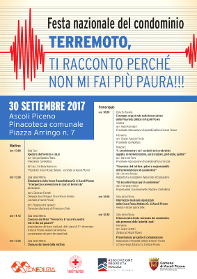Festa nazionale del condominio TERREMOTO