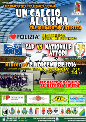 Un calcio al sisma
