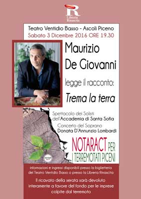 Maurizio De Giovanni legge il racconto: Trema la terra