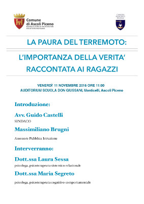 La paura del terremoto: l'importanza della verità raccontata ai ragazzi