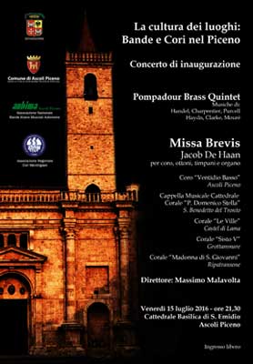 La cultura dei luoghi: Bande e Cori nel Piceno