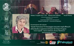 Inaugurazione Incontri Seminariali sul tema Crisi e rinnovamenti ad Ascoli Piceno 16 aprile 2016