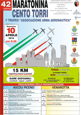 Locandina Maratonina Cento Torri