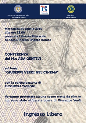 Locandina convegno Giuseppe Verdi nel Cinema