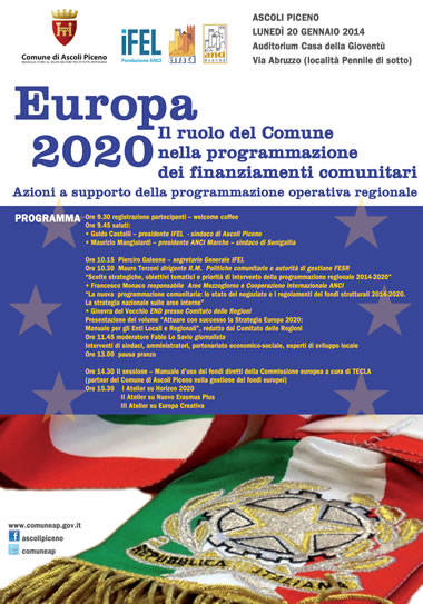 Europa 2020: il ruolo del comune nella programmazione dei Finaziamenti Comunitari