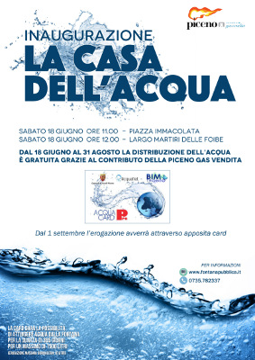 La casa dell'acqua - Inaugurazione