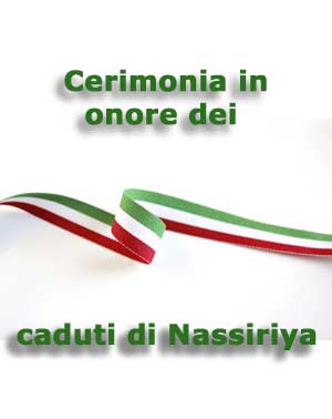 Cerimonia in onore dei caduti di Nassirya