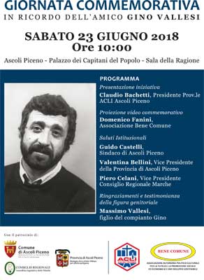 Giornata commemorativa in ricordo dell'amico Gino Vallesi