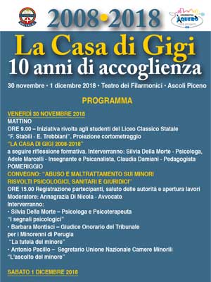 2008-2018 Casa di Gigi - 10 anni di accoglienza