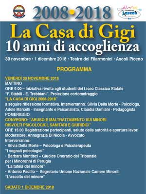 2008-2018 Casa di Gigi - 10 anni di accoglienza