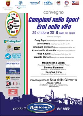 Convegno: Campioni nello sport eroi nella vita