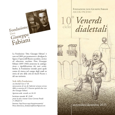 Locandina Venerdì dialettali - 10° ciclo di incontri