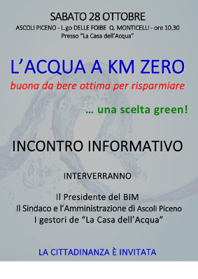L'acqua a km zero