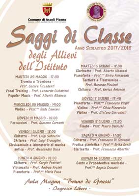 Spontini - Saggi di classe 2018