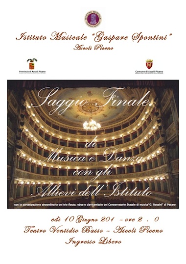 Saggio finale di musica e danza - Istituto musicale "Gaspare Spontini"