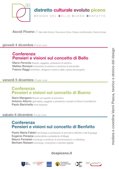 Distretto Culturale Evoluto Piceno: il Design del Bello, Buono e Benfatto