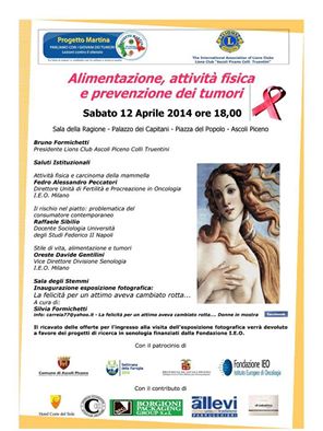 Alimentazione, attività fisica e prevenzione dei tumori