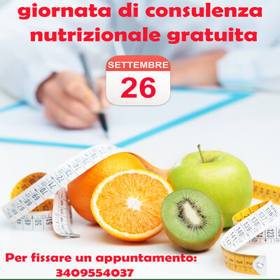 Giornata consulenza nutrizionale gratuita
