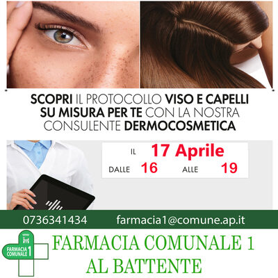 Giornata consulenza dermocosmetica - 17 aprile 2024