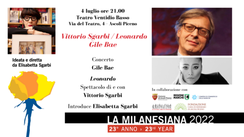 La Milanesiana 2022 - Vittorio Sgarbi - Gile Bae