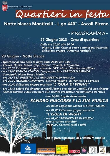 NOTTE BIANCA A MONTICELLI