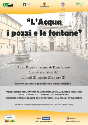 Salute in cammino per la cultura - Lunedì 21 agosto