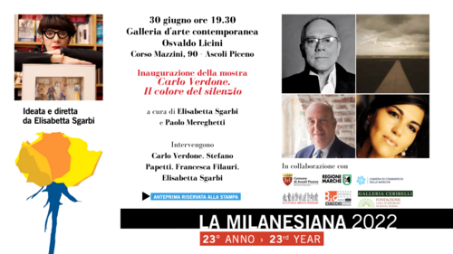 La Milanesiana 2022 - Inaugurazione della mostra "Carlo Verdone, il colore del silenzio"