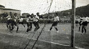 Azione di gioco durante una partita - anni '20 