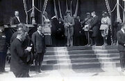 Personaggi illustri, il Vescovo Maggio, il Principe Umberto ed il Generale Montanari - 5 luglio 1925