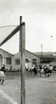 Azione di gioco durante una partita - anni '20