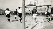Azione di gioco durante una partita - anni '20 
