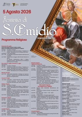Programma religioso della festività di Sant'Emidio 2026