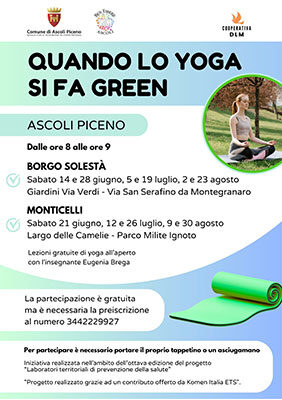 Quando lo yoga si fa green